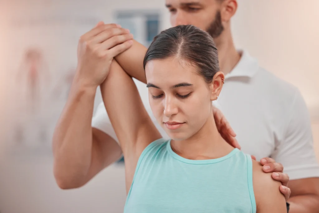 physical therapy woman patient and physiotherapy 2023 11 27 05 23 20 utc